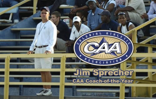 Panthers Elite Track & Field coach Jim Sprecher at a meet.