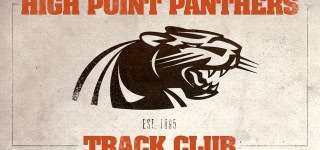 High Point Panthers logo featuring a fierce panther for track and field.