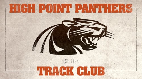 High Point Panthers logo featuring a fierce panther for track and field.