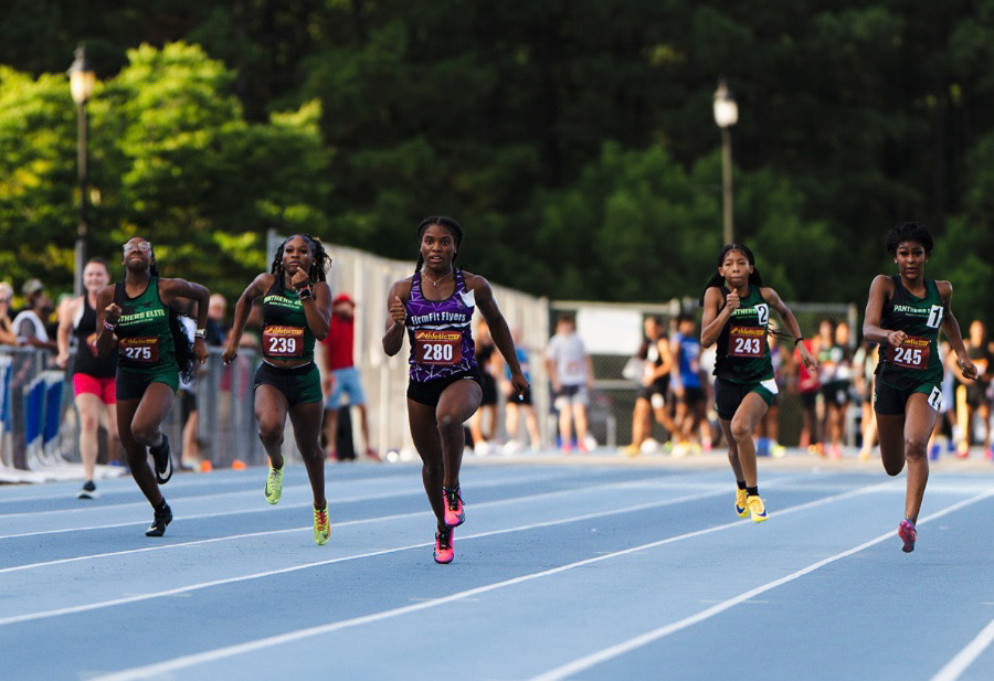 Panthers Elite runners competing at The Victory Lap 2026 event.